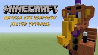 Minecraft Tutorial: Orville Elephant (FNAF 6: Freddy Fazbears Pizzeria Sim) Statue