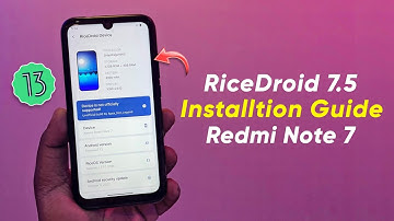 RiceDroid 7.5 Android 13 Installtion Guide on Redmi Note 7 | OrangeFox Recovery