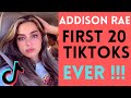 ADDISON RAE FIRST 20 TIKTOKS EVER! | Tik Tok Compilation