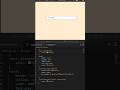 Search bar using html and css #shorts #coding #programming  @CodeXalt