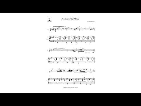 ノクターン 第2番 Op.9-2 (フルートとピアノ) - ショパン