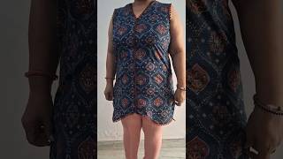 Stylish Printed Sleeveless kurti #shorts #sewing