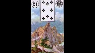 #21: The Mountain - Lenormand Card Combinations