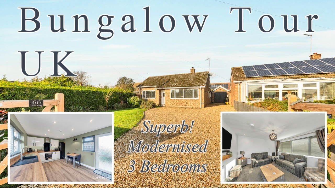 BUNGALOW TOUR UK Superb Property! For Sale £300,000 Narborough, Norfolk