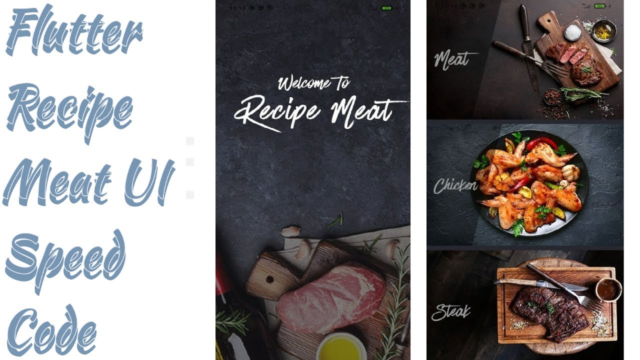 Designing the Flutter Meat Recipe App UI - YouTube