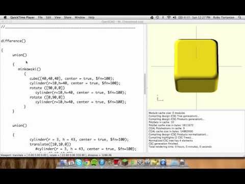 Differencing from Minkowski in OpenSCAD
