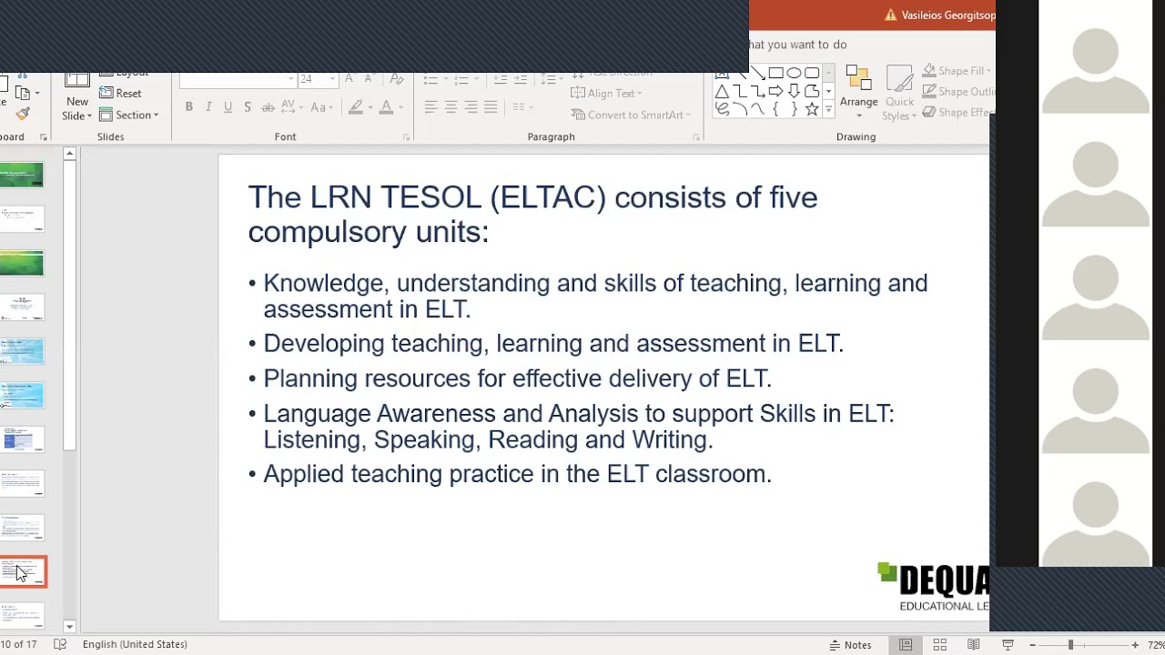 LRN TESOL course presentation