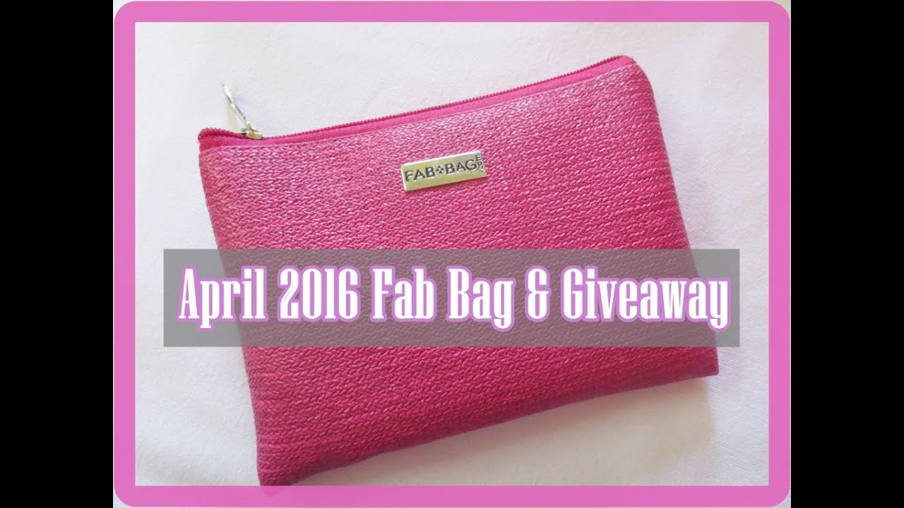 April 2016 Fab Bag & Giveaway (closed ) | Indian Mom on Duty