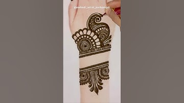 Beautiful trending back hand mehndi design| mehndi | henna #mehndi #mehandi #henna #shorts #new #art
