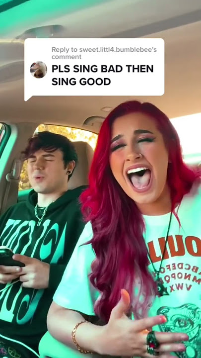 Singing bad then good to get my boyfriends reaction😅