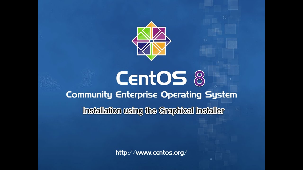 E1 - CentOS 8 - Graphical Installation - YouTube