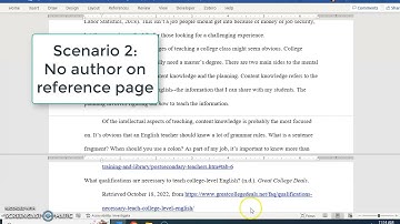 APA in-text citation with no author