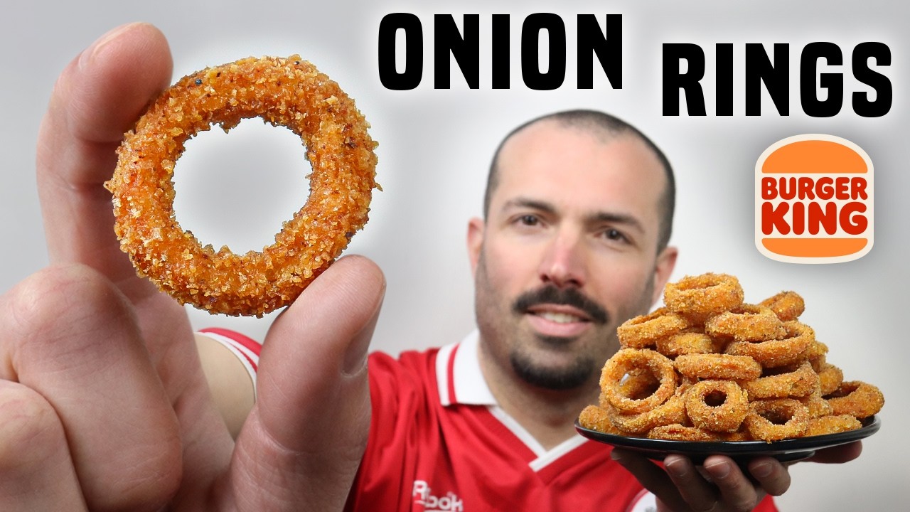 Comment faire des ONION RINGS comme à BURGER KING (Rondelles d'Oignons Panées)