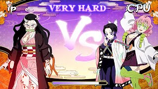 Nezuko (Advanced Demon Form) Vs Mitsuri Kanroji & Shinobu Kocho - Demon Slayer Hinokami Chronicles 2