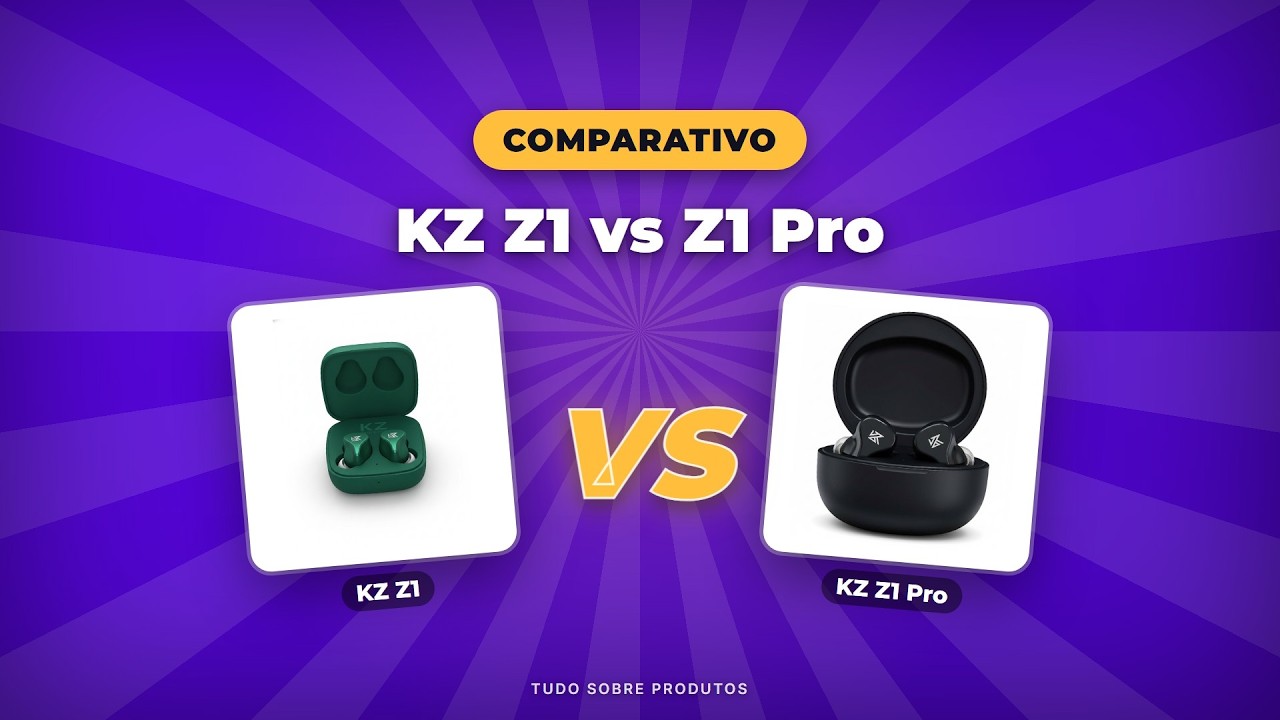 Capa: KZ Z1 x KZ Z1 Pro: O COMPARATIVO DEFINITIVO para 2026!