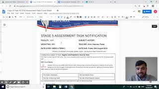 Civil Rights and Freedoms Assessment Task 1 Directions and Template tutorial