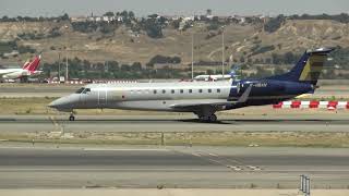 Private Embraer Erj-135Bj Legacy 650 F-Hban Taxing Madrid Barajas Lemd