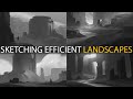 How to sketch landscapes tutorial