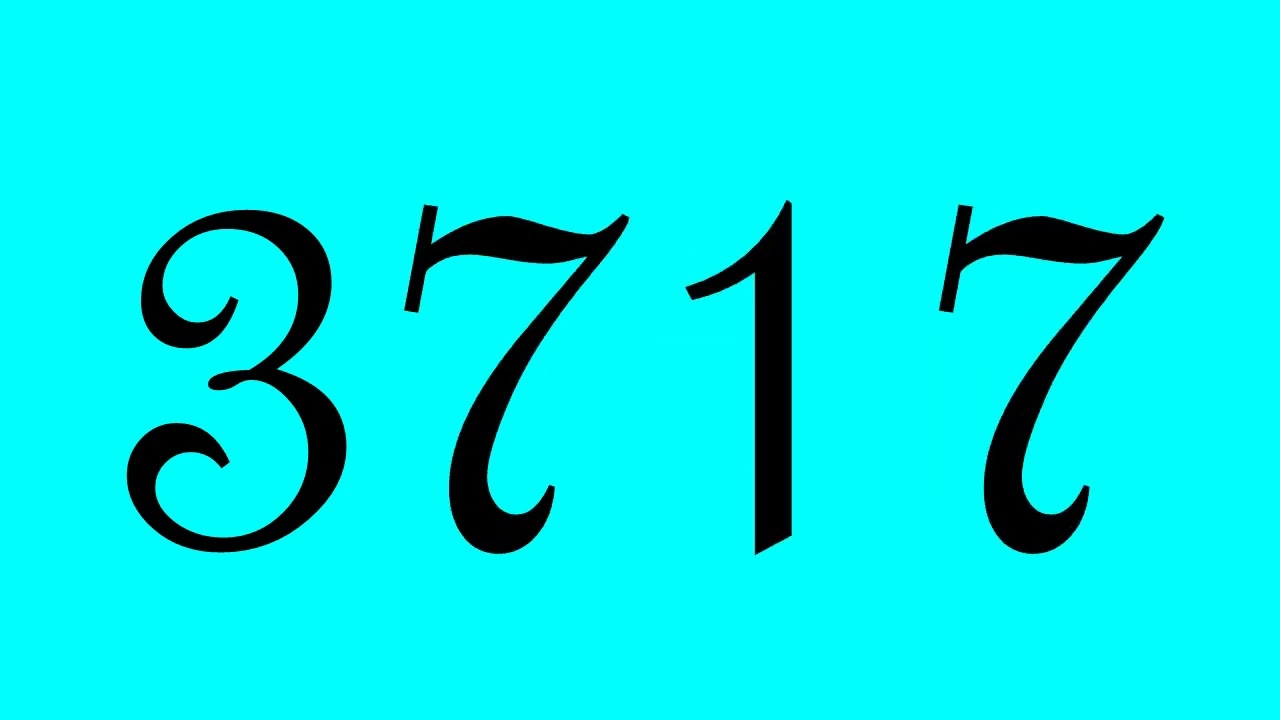 Numbers 1 to 7000 with cyan background - YouTube