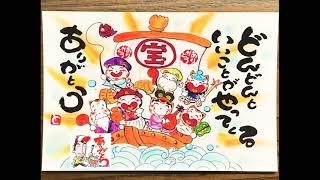 超簡単！カラー筆ペン３本で虹を描く作品を紹介