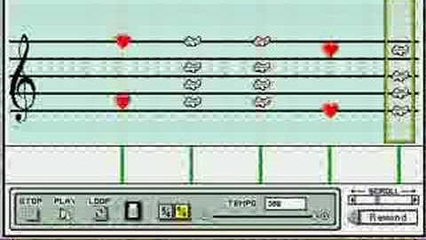 The Legend of Zelda: Song of Storms on Mario Paint Composer