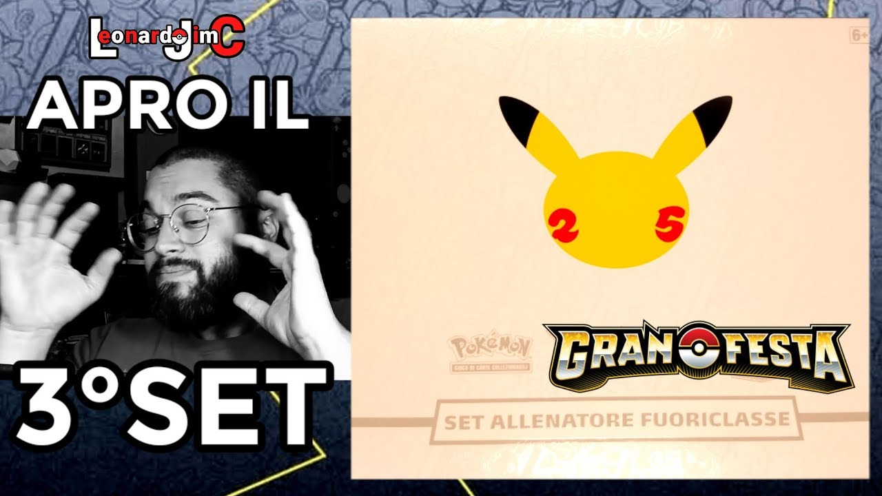 APRO IL 3° SET ALLENATORE FUORICLASSE GRAN FESTA - POKÉMON 25TH ANNIVERSARIO