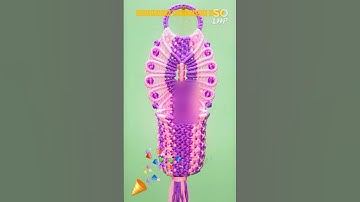 Macrame designs✨ #shorts #MacrameJhula #MacrameKeyHolder #MacramePhoneHanger ~by Sadhana Macrame Art