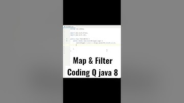 Map and filter in java 8 || interview question #shorts #java #youtubeshorts #interview