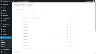 Grammar Test - Create a section screenshot 2