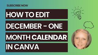 How to Edit December Christmas Snowman 2026 Calendar Canva Template