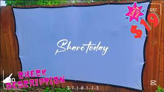 Projector Screen 84 Inch 2023 ,Portable Movie Screen For Outdoor Indoor 4K