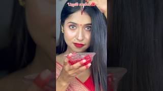 Liquid Sindoor at home😱|for dussehra#youtubeshorts#shorts#diy#hack#remedy#homemade#festival#wedding