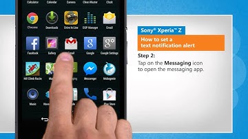 How to set text notification alert on Sony® Xperia™ Z