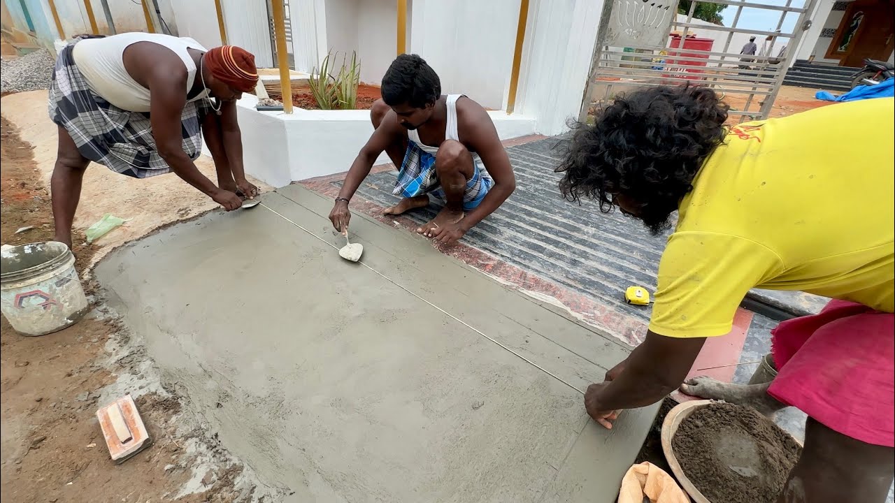 WoW Impressive Ramp Construction Plastering Techniques-Sand and cement ...