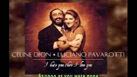 Celine Dion With Luciano Pavarotti - I Hate You Then I Love You (+lyrics)