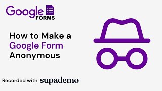 How to Make Google Form Anonymous