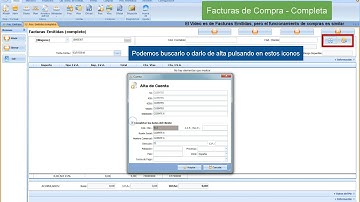 WontaW Tutorial:  Facturas de Compra,   Completa
