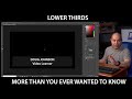 Lower Third Title Graphics - Transparency, Animation, and More! - Video Switcher Tips