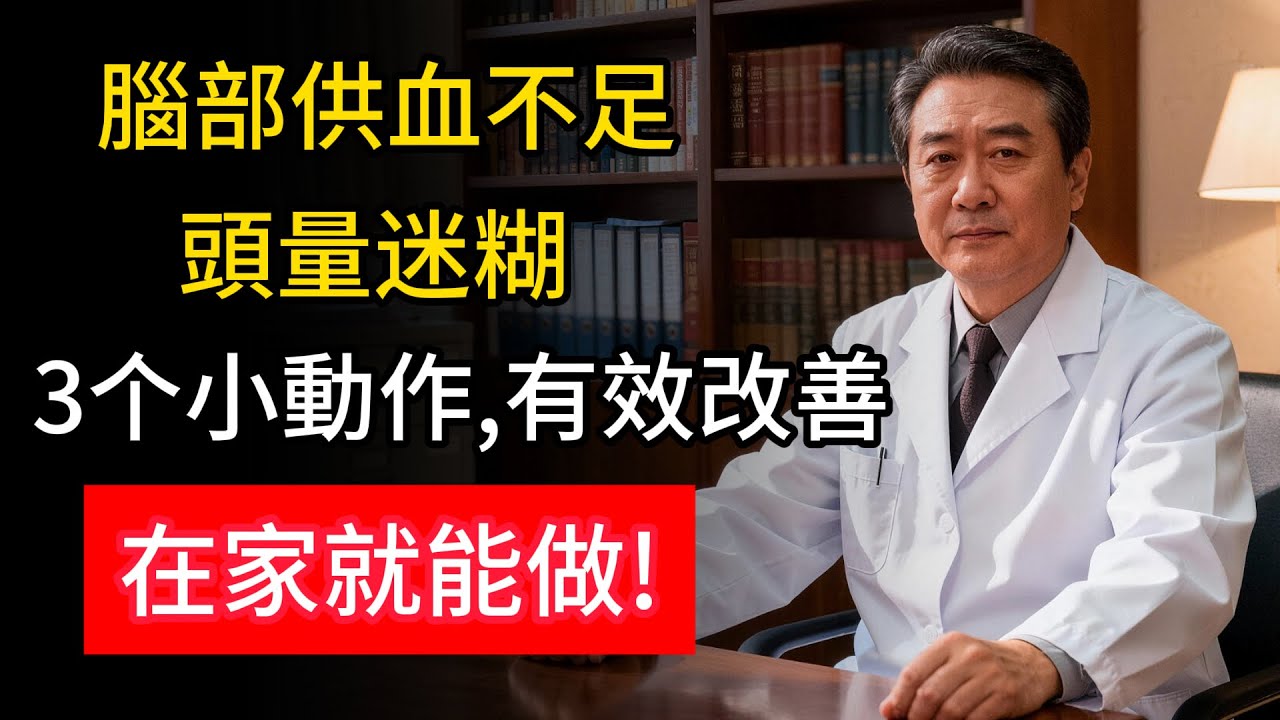 慢性腦缺氧？記憶力衰退？4個小動作，激活腦循環，躺著就能練！