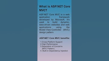 What is ASP.NET Core MVC