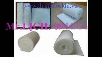 bông lọc bụi 20mm, bông lọc bụi, bông lọc