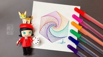 【5】Paradox 悖論 #Zentangle1245  Pattern 禪繞畫圖樣 Spiral Drawing Line art 禅绕画 doodle art