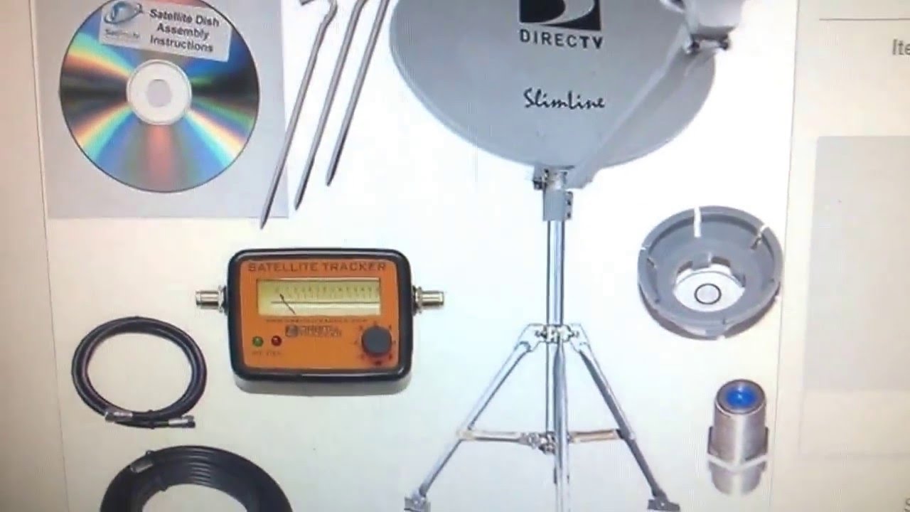 EBAY - PORTABLE - DirecTV SL3 HD Satellite Dish Mobile tripod kit RV Tailgating Camping