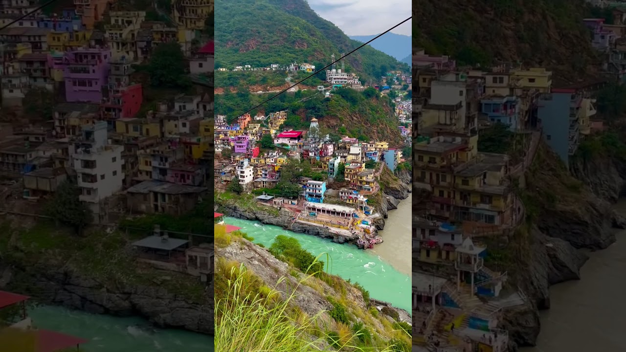 Devprayag 📍 Bhagirathi- Alaknanda Sangam                     