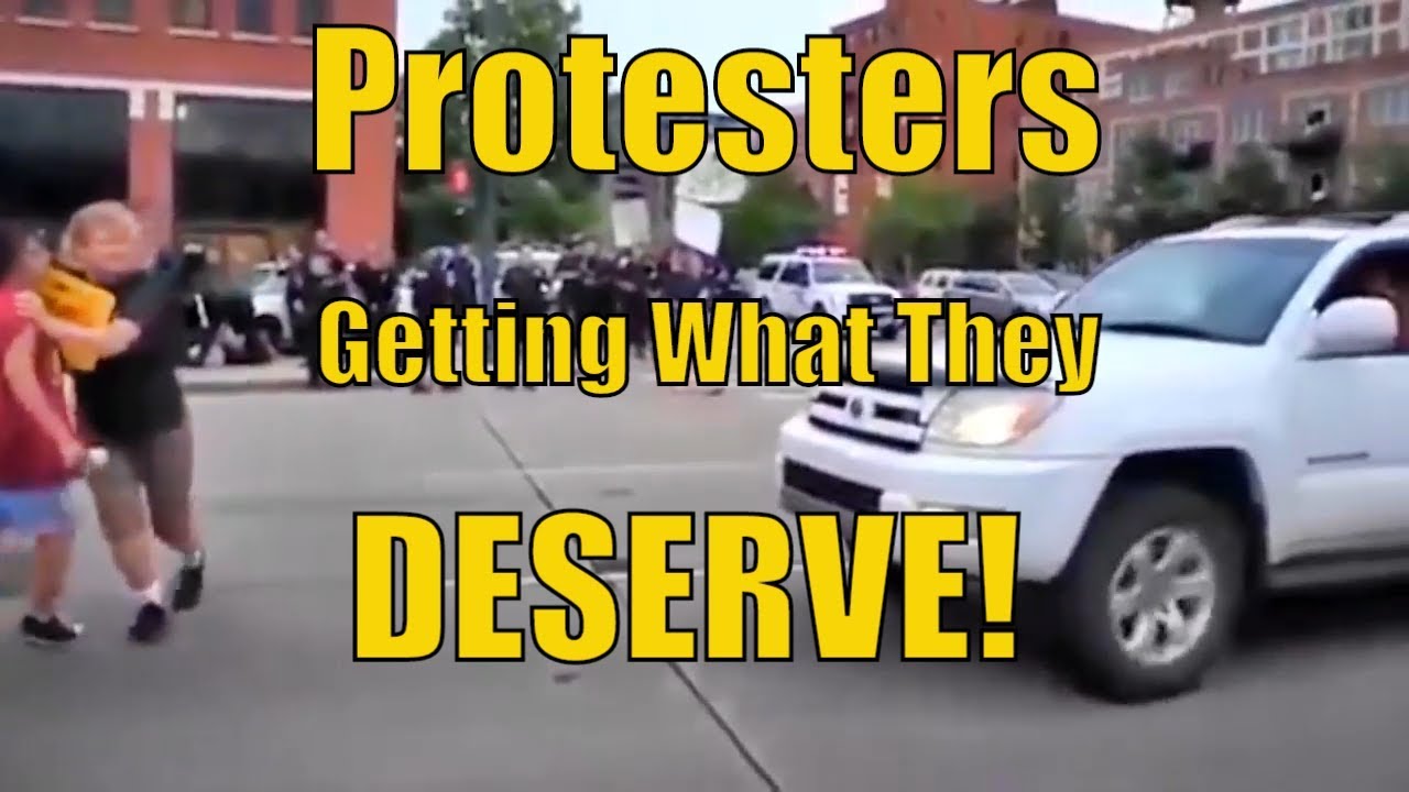 Driver Hits Protesters but Look at What the Police do!