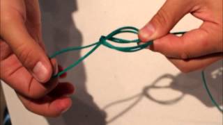 Flyfishing knot: Surgeons Loop