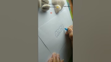 How to write ANGEL in bubble letters #tutorial #shorts #fyp