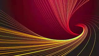 Dynamic abstract light streaks swirl into a vortex on deep red background