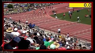 2023 🏃🏿‍♂️Micah Mitchell 110 Hurdles 39 - 13.97 | OH High School Track State Championship (prelims)