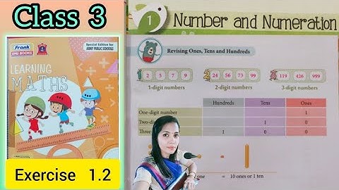 NUMBER and NUMERATION, UNIT- 1 (Exercise 1.2 ), class 3 #maths #learningmaths #class3 #aps